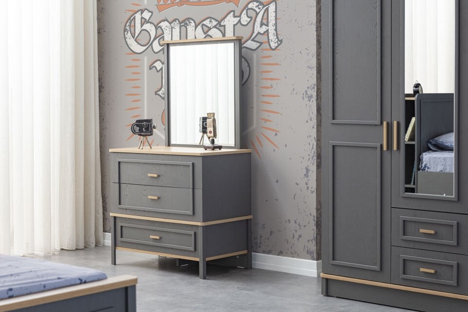 BEST 3 KAPILI DOLAP+ÇALIŞMA MASASI+100*200 KARYOLA