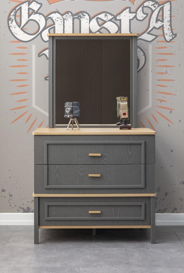 BEST 3 KAPILI DOLAP+ÇALIŞMA MASASI+100*200 KARYOLA