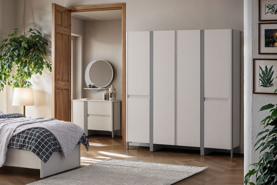 COMFORT 3 KAPILI DOLAP+ÇALIŞMA MASASI+100*200 KARYOLA