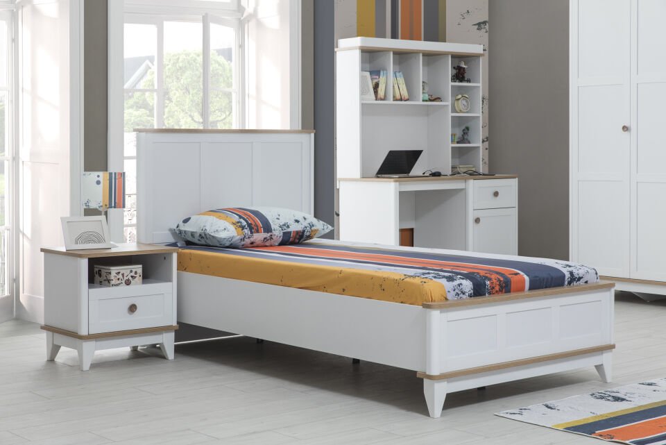 LORA 3 KAPILI DOLAP+ÇALIŞMA MASASI+100*200 KARYOLA