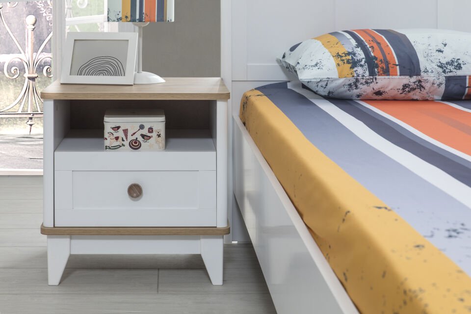 LORA 3 KAPILI DOLAP+ÇALIŞMA MASASI+100*200 KARYOLA