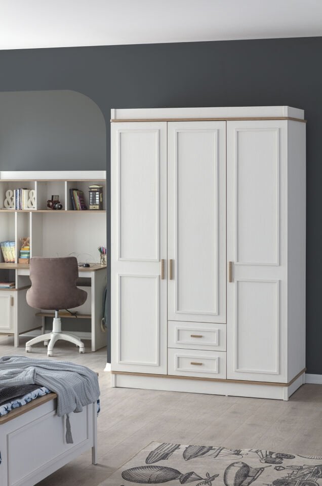 MOCHA 3 KAPILI DOLAP+ÇALIŞMA MASASI+100*200 KARYOLA