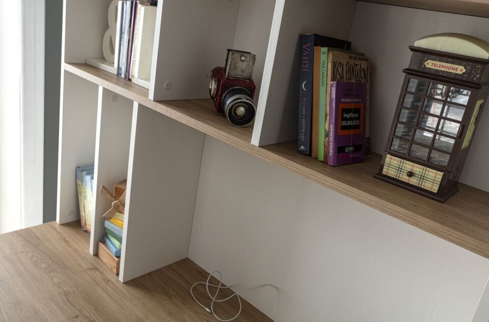 MOCHA 3 KAPILI DOLAP+ÇALIŞMA MASASI+100*200 KARYOLA