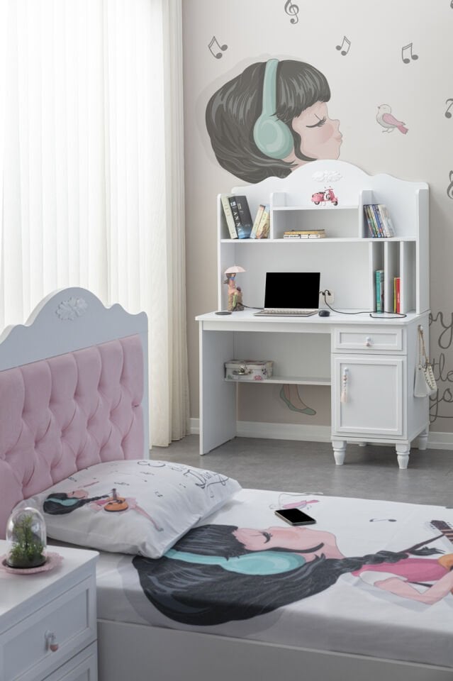 ROYAL 3 KAPILI DOLAP+ÇALIŞMA MASASI+100*200 KARYOLA