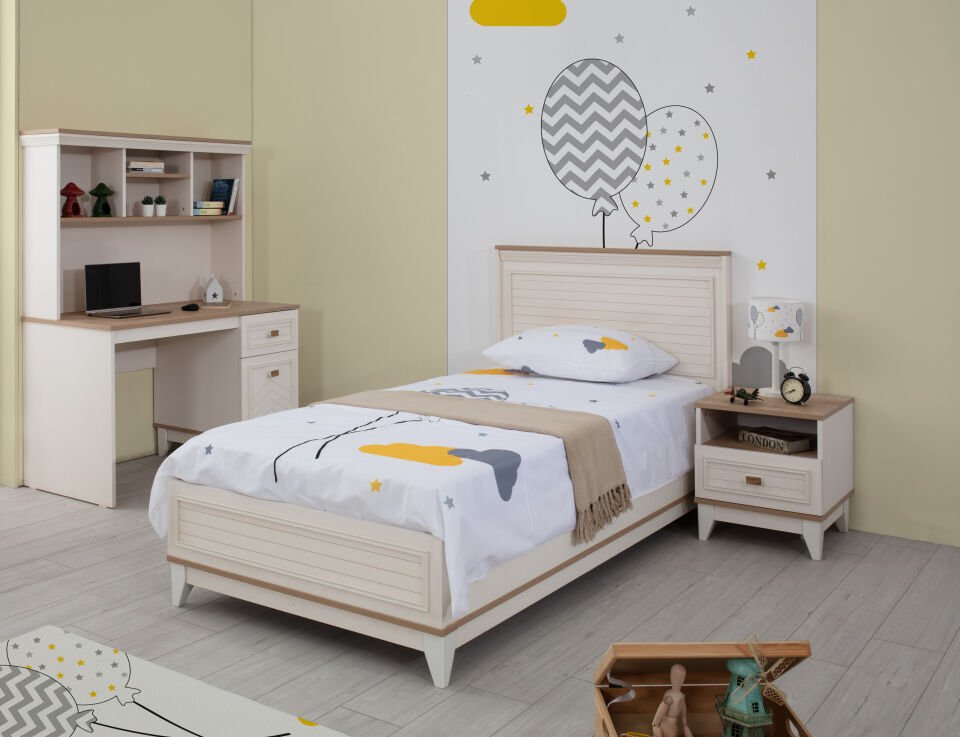 SEDIR 3 KAPILI DOLAP+ÇALIŞMA MASASI+100*200 KARYOLA