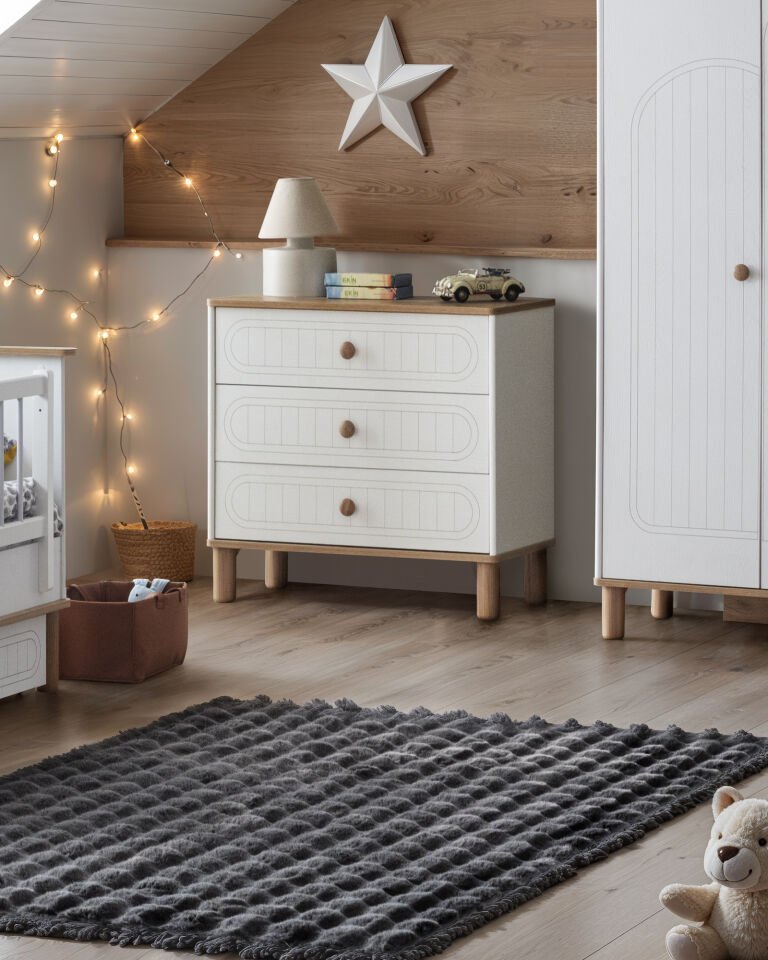 BOHOSTYLE YOUNG 3 KAPILI DOLAP + ŞİFONYER + 90*190 MONTESSORI KARYOLA