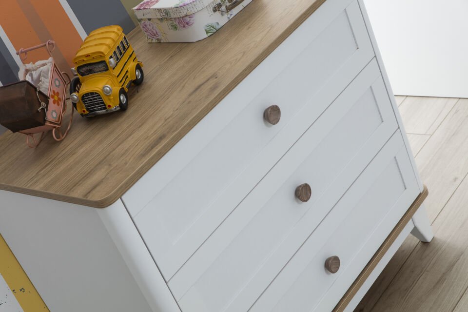 LORA 3 KAPILI DOLAP + ŞİFONYER + 90*190 MONTESSORI KARYOLA