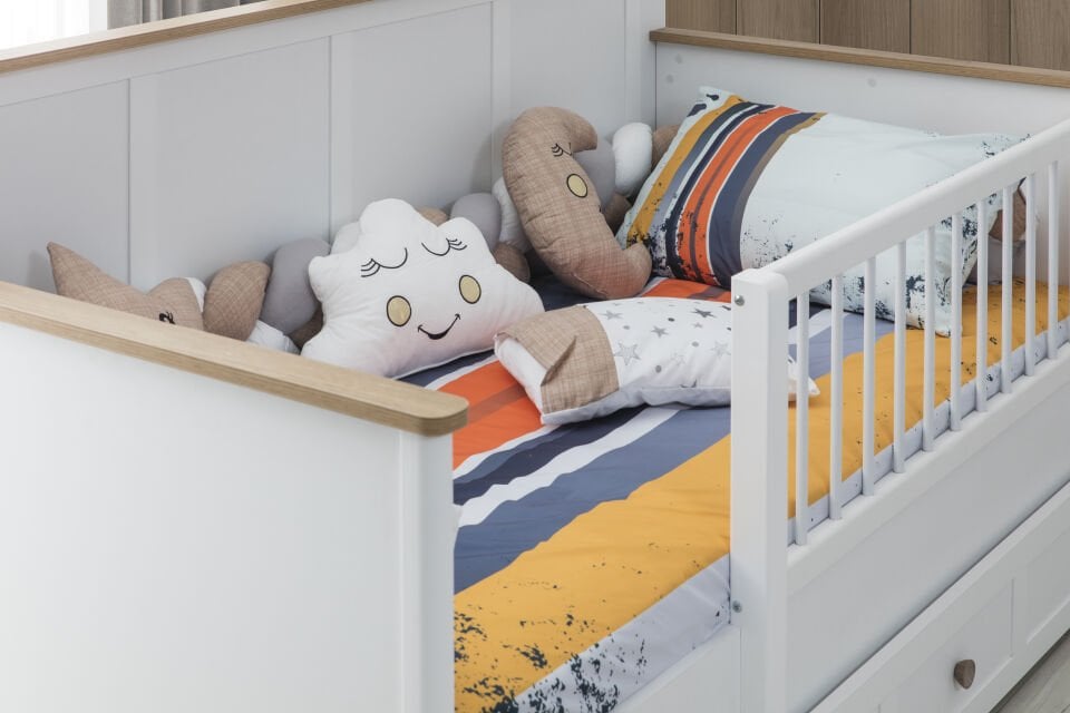 LORA 3 KAPILI DOLAP + ŞİFONYER + 90*190 MONTESSORI KARYOLA