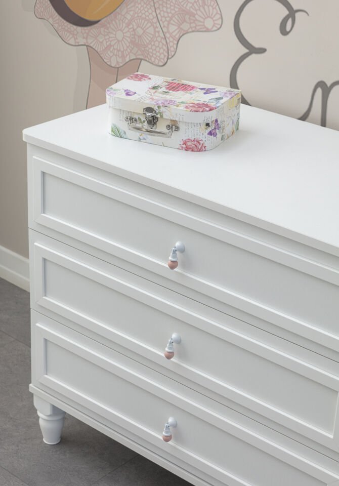 ROYAL 3 KAPILI DOLAP + ŞİFONYER + 90*190 MONTESSORI KARYOLA