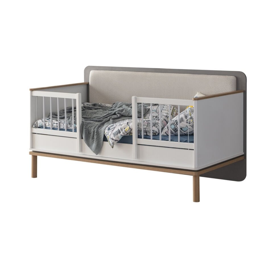 GRAY 3 KAPILI DOLAP + ŞİFONYER + YENİ 90*190 MONTESSORI KARYOLA