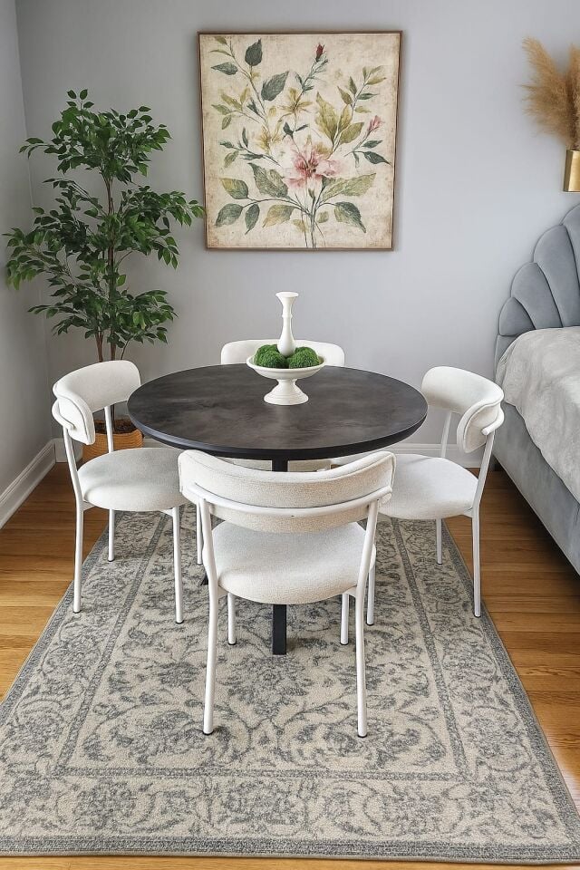 Tedy Metal Sandalye & Yuvarlak Masa Takımı