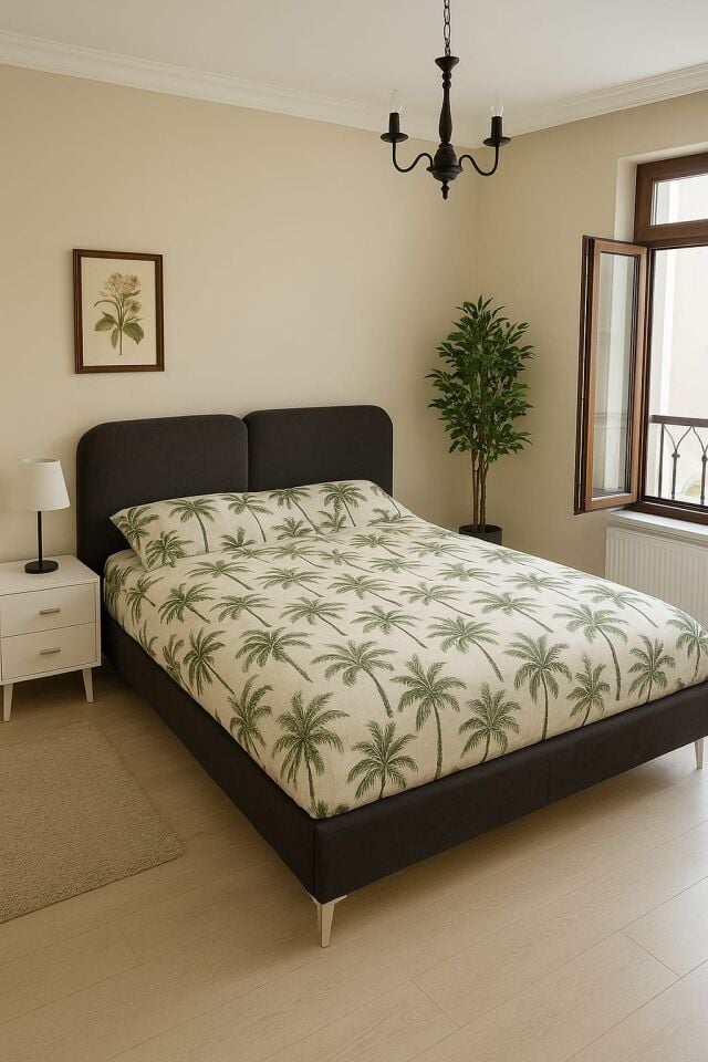 Aurora Gold Yatak Baza Başlık Set